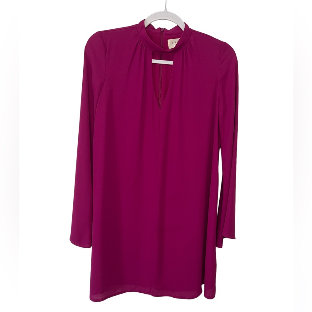 Everly Pink Purple Bell Sleeve Shift Dress